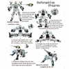 GAGINAN White Tiger Warrior Turn into Robot Toy, Sagacious Animal