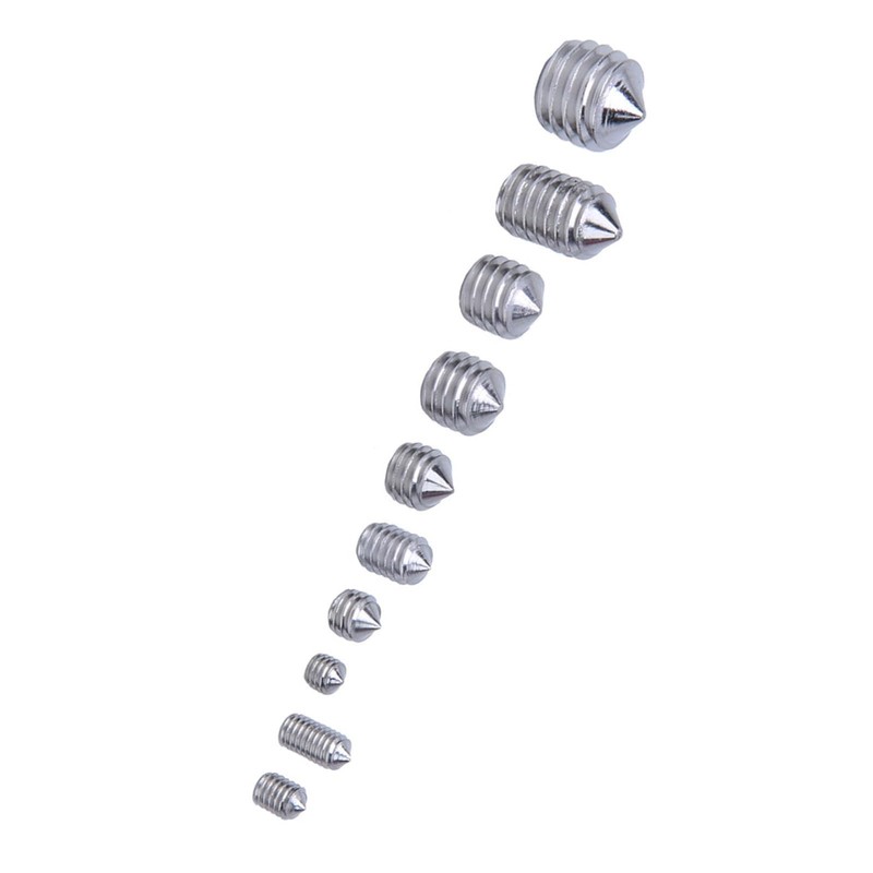 200Pcs Grub Screw Cone Point Hex Socket Stainless Steel for