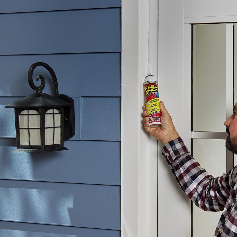 Flex Shot, Flexible Rubber Silicone Sealant, Waterproof Caulk, UV Resistant,