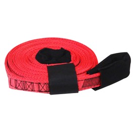 Tow & Recovery Strap 1"x15' 7,000 lb (USA!) with Hook & Loop Storage Fastener