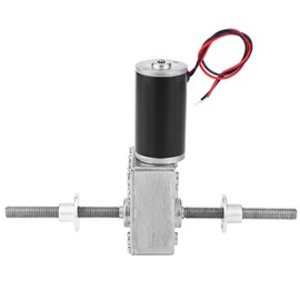 Worm Gear Motor M8 Dual Shaft Double Right Hand Thread Reduction Motor with FlangeReduction Ratio 50