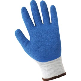 USA SEALING Global Glove 300 - Gripster Etched Rubber Gloves - Medium, Blue/White