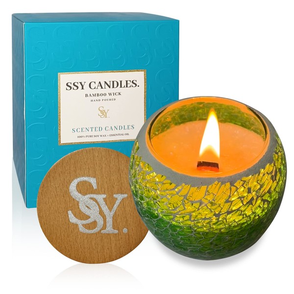 𝙎𝙘𝙚𝙣𝙩𝙚𝙙 𝘾𝙖𝙣𝙙𝙡𝙚𝙨 𝙎𝙤𝙮 𝙅𝙖𝙧 𝘾𝙖𝙣𝙙𝙡𝙚 - Gedengni Single Wood Candle
