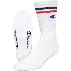 Champion Crew Socks Pack of 3, Navy, white, grey