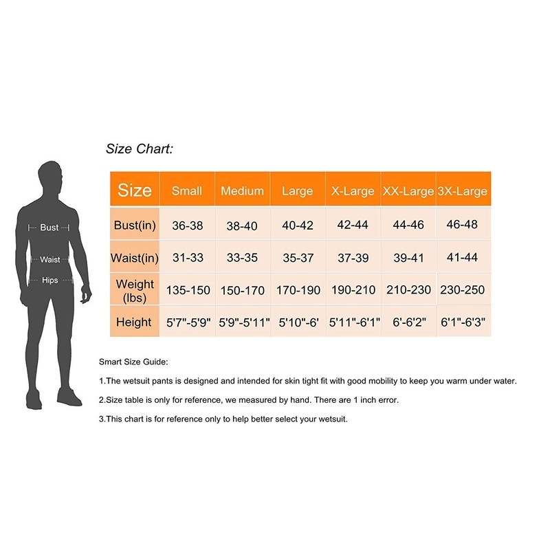 Lemorecn Wetsuits Pants Shorts 3mm Neoprene Canoeing Swimming Pants(UK1035-2XL)