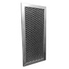 AIR FILTER FACTORY Compatible With GE 1057486 Microwave Charcoal Carbon