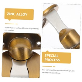 Tofficu 2 Sets Door Stopper Magnetic Doorstop Floor Door Stop Door Catch Stopper Door Magnetic Catch Cabinet Magnetic Catch Bumper Bracket Magnetic Door Stops Zinc Alloy Metal Heavy