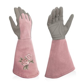 Intra-FIT Rose Gloves, Women's Gardening Gloves, Shrub Gloves Made of Faux Leather with All-Round Protection Against Thorns, Long Work Gloves with Puncture Resistant for Gardening