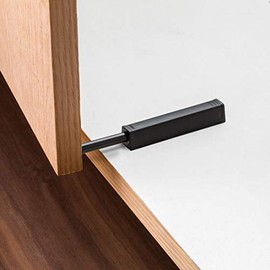 Black Blum Tip-On Touch Latch for Self-Closing Hinges, Screw-Mount