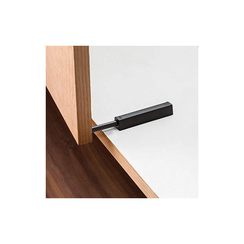 Black Blum Tip-On Touch Latch for Self-Closing Hinges, Screw-Mount