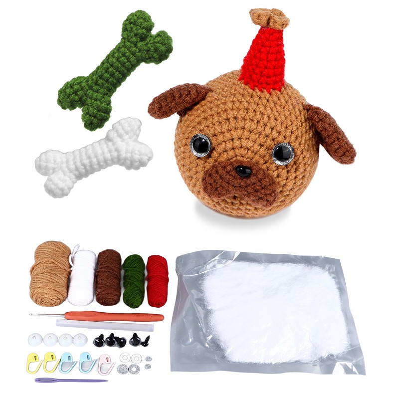 Crochet Dog Starter Kit Learn to Crochet Animal Starter Kit