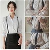NumRealm 1" Mens Suspenders, 3 Strong Clips Elastic Adjustable Y-Back
