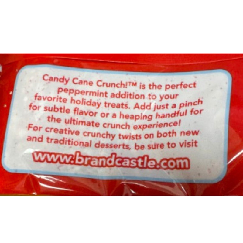 Brand Castle Candy Cane Peppermint Crunch - 2pk 10oz Bags,