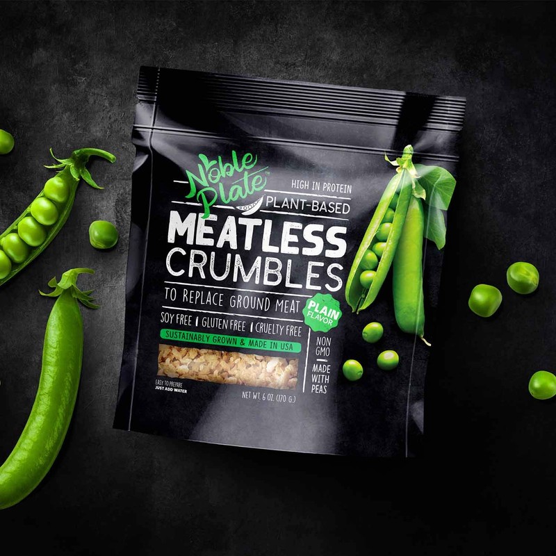 Meatless Crumbles, Soy Free, Non-GMO, Vegan, 45g Protein, 0g Net