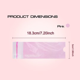 Tattoo Machine Blue Pink 200pcs Self-adhesive Polyethylene Bag Derma Pen Film Tattoo Pen Transparent Visible Disposable Protective Sleeves (Transparent)