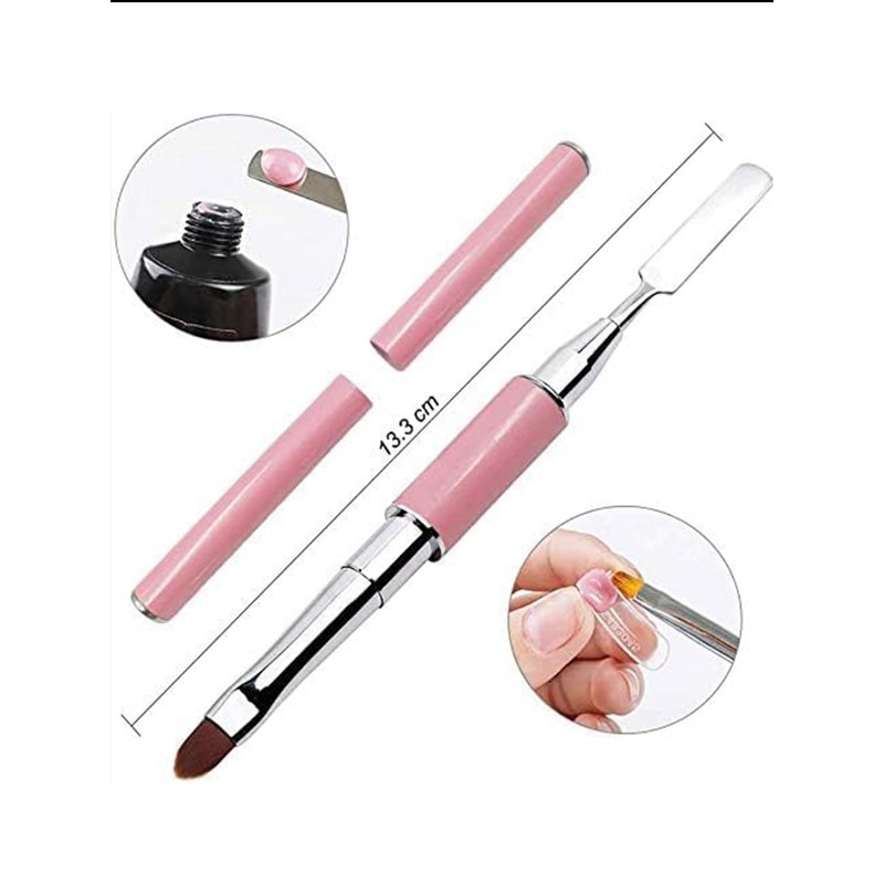 EBANKU 100PCS Nail Dual Forms Tips with 75ml Slip Solution,