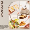 KINGSTONE 45 Piece Silverware Set for 8 with Serving Utensils,