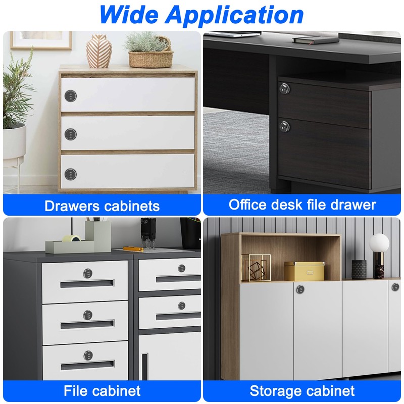 MEIRIYFA Combination Cam Lock Password Coded Lock 3-Digit Security Cabinet