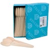 GRÄWE Disposable Cutlery Wooden Spoons 100 Pieces Wooden Cutlery Eco