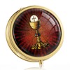 Pyx for Communion Host Catholic Gold Fish,Holy Grail