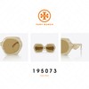 Tory Burch TY7195U 195073 55MM Ivory Horn/Brown Hexagonal Sunglasses for