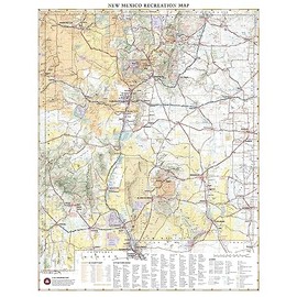 Benchmark Maps: New Mexico Recreation Wall Map - 26 x 33 inches