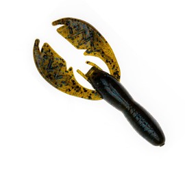 BAITFUEL Baby PACA Craw Creature Bait Infused with Supercharged X55 Formula Gel | 3.75-Inch, Green Pumpkin Blue