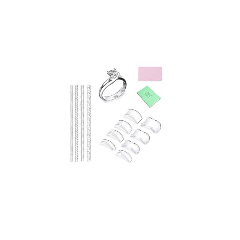 LUYING Ring Size Adjustment, Set of 12, Ring Adjuster, Easy