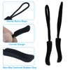 Zorfeter 100PCS Durable Zipper Pulls, Replacement Zipper Tabs Cord Extender