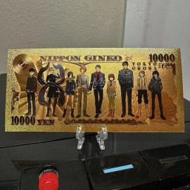 Unbranded 24k Gold Foil Plated Juuzou Suzuya Tokyo Ghoul Banknote Anime Collectible