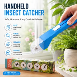 Handheld Insect Catcher for Home & Garden Use – Clear Viewing Bug Trap Tool for Spiders, Bees & Small Bugs