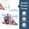 XINANDE 1 Pack 5x7 Acrylic Picture Frames, 10+10MM Premium Acrylic