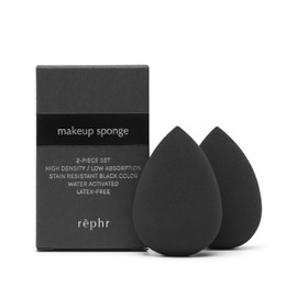 rephr® Makeup Sponge, Makeup Blender for Beauty Products including Liquid Foundation and Concealer, Professional Flawless Streak-Free Finish, Cruelty Free, Vegan, Latex Free, 2 count