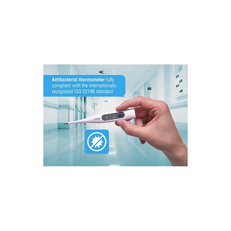Citizen CTA-303 Termómetro Digital Antibacterial, color Blanco