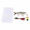 MEKOTRIN Recharged Robot Lure, Multiple Multiple-electrofish-lure with Green LED Light,