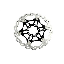 Snail Bike Bicycle Disc Brake Rotor Floating MTB Rotors 180mm (Black)