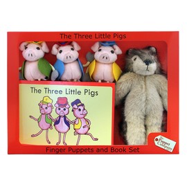 The Puppet Company - Traditional Story Sets - Three Little Pigs & Wolf Finger Puppet Set [Toy]