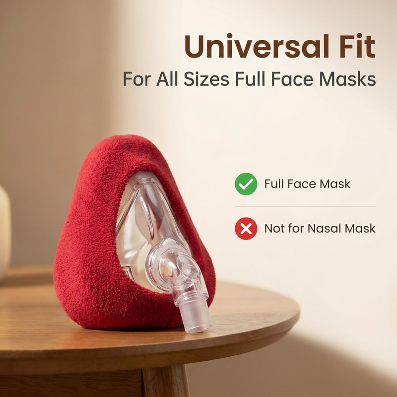 playWooWgo 4 Pack Universal CPAP Mask Liners, Ultra Soft Micro-Fleece