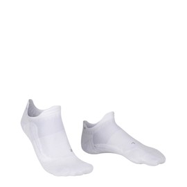FALKE Men's GO5 Invisible Golf Socks, Breathable Quick Dry, No Show Length, Light Cushion, Ultra Lightweight, White (White 2000), 6.5-8.5, 1 Pair