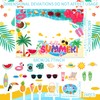 Summer Party Photo Booth Props Frame Pool Party DecorationsSummer Party