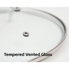 Nuwave 11.5” Tempered Vented Glass Lid, Shatter-Resistant, Oven Safe, Dishwasher