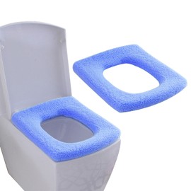 Guojanfon Toilet Seat Covers Soft Thicker Warmer Stretchy Washable Large 2 Pack