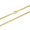 1mm 18K gold plated on solid sterling silver 925 Italian