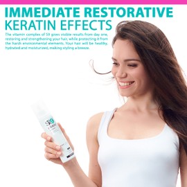 NAPURA S9 Keratin Shampoo for Damaged Hair - Sulfate and Paraben Free Split End Repair - Professional Protein Hair Repair Treatment with Avocado Oil (S9 Repairing Shampoo 13.53 fl oz 400 ml)