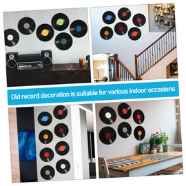 STOBOK 12 discos de vinilo para decoración del hogar, discos de decoración estética, discos de decoración de discoteca, discos decorativos de pared, música, decoración de habitación, discos, adorno de