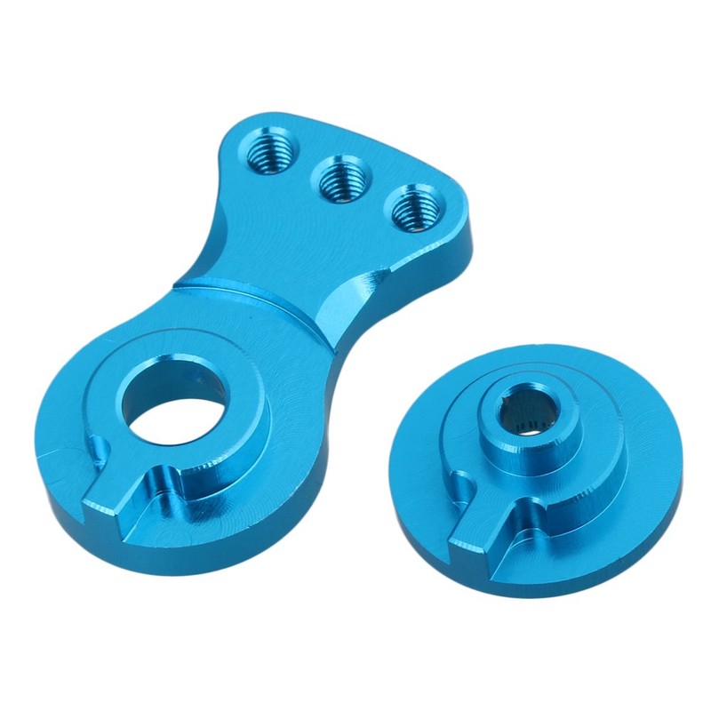Mxfans Blue Aluminum Alloy 25T Steering Servo Horn Arm Set