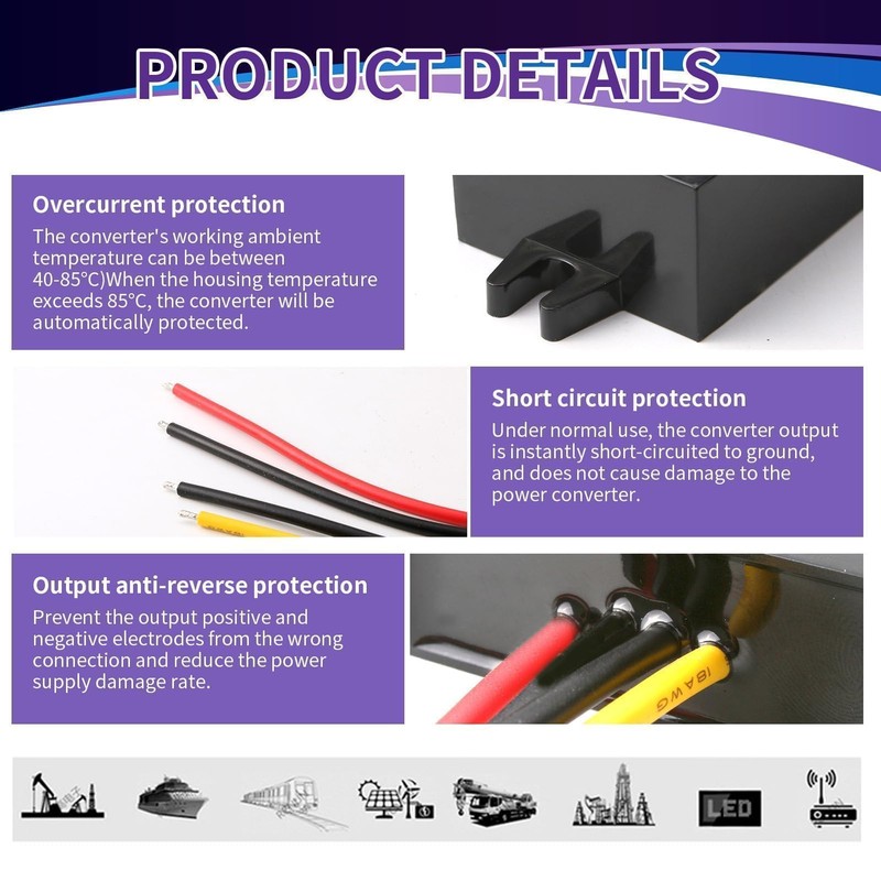 DC-DC 18V-36V to 12V Voltage Converter 5A 60W Step-Down Converter