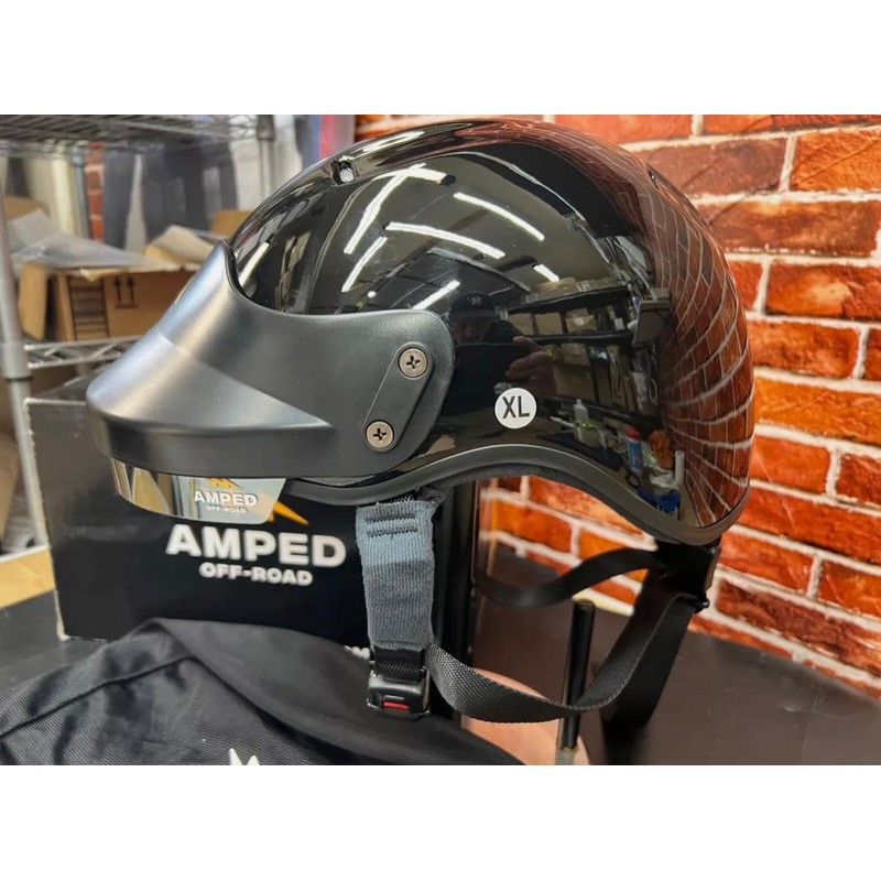 AMPED Off-Road DOT Certified UTV Open Face Helmet - Lightweight