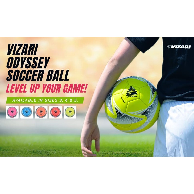 Vizari Sport USA Odyssey - Pelota de fútbol, Color Rojo,