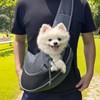Pet Dog Sling Carrier, Hand Free Drawstring Dog Papoose with